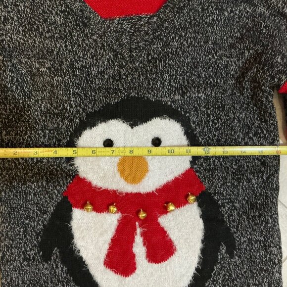 Derek Heart Space Penguin hoodie with 5 gold bells stripe back and sleeves - Picture 14 of 16